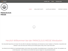 Tablet Screenshot of paracelsus-messe.de